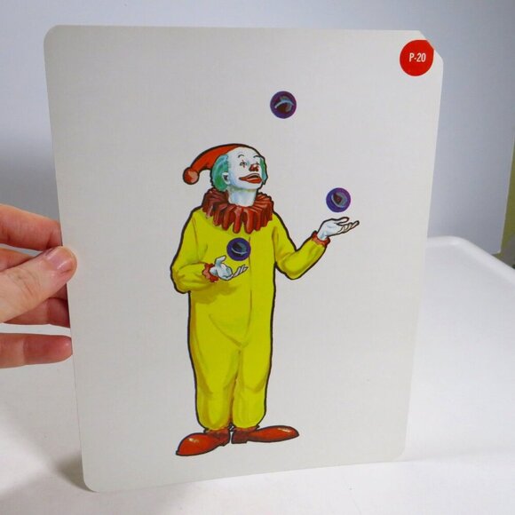 Peabody 60s Clown (1) cards Vintage Artwork Circus Clown - Picture 1 of 4